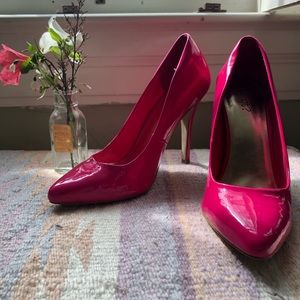Hot pink heels